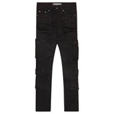 VALABASAS "General" Black Washed Skinny Jeans at Gravity NYC